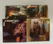 Approximately 50 blues albums including John Mayall, John Lee Hooker,