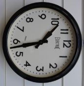 Newgate quartz school type wall clock with Arabic numerals 'Electric' to dial,