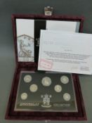 1996 UK Silver Anniversary Collection Royal Mint coin set, cased with certificate No.