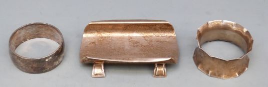 Art Deco hallmarked silver rest,