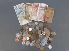 An amateur collection of largely overseas coinage, includes some Nazi WWII examples,