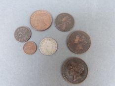 Victorian coinage includes Nova Scotia 1861 one cent,
