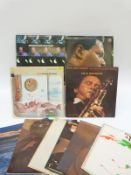 Ten LPs mostly jazz including Miles Davis, Weather Report,