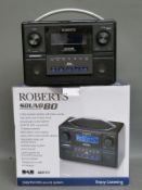 Roberts radio Sound 80 DAB/FM RDS wavebands, clock with two multi function alarms,
