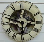 Newgate quartz caseless wall clock with faux visible escapement, Liverpool to wheels,