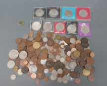 A collection of UK coinage, William III onwards, includes very small silver content,