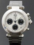 Cartier Pasha Rando Solo gentleman's automatic chronograph wristwatch ref.