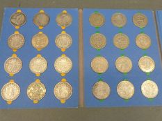 Hirschhorn coin album containing thirty six UK halfcrowns comprising ten pre 1920 including three