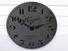 Newgate circular mirror wall clock with Arabic numerals,