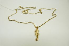 A 9ct gold necklace, 5.