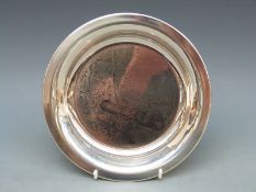 James Wyeth hallmarked silver limited edition Franklin Mint plate 'Brandywine Battlefield',