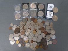 A collection of largely UK coinage,