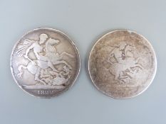Two Georgian crowns,
