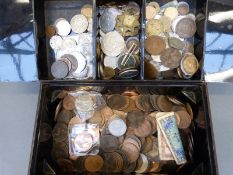 An amateur collection of coins to include some silver, UK, USA, Irish, German, George II onwards,