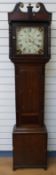 Vick, Stroud, 19thC oak longcased clock,