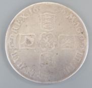 William III crown 1696 near F