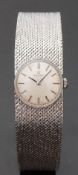 Omega 9ct white gold ladies wristwatch ref.