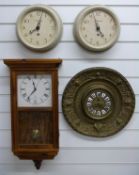 Four wall clocks to include an English made 'me to you furniture' example,