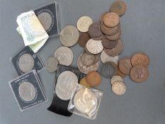 A small collection of largely UK coinage to include Irish Free State, South Africa 1896 shilling,