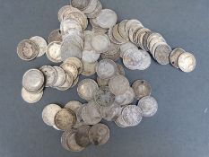 A quantity of Victorian and later coins
