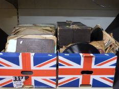 A large collection of 78rpm records including popular music of the mid to late 29thC,