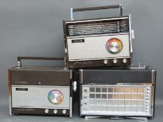 Philips FM/AM Transworld Delux Radio together with two Sound Design model 2660 six band radios