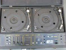 Citronic CL12D twin turntable DJ mixing desk