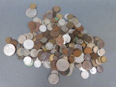A collection of foreign coinage,