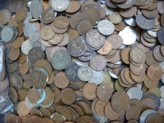 A large collection of sundry UK coinage including WWI era etc,