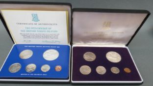 A 1975 British Virgin Islands proof set together with a First Coinage set 1973
