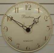 Newgate 'Beatrice' quartz caseless wall clock,
