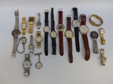 Nineteen wristwatches including Boctok, Roamer, Sekonda, Klaus-Kobec, Tissot,