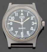Cabot Watch Company (CWC) gentleman's military wristwatch with luminous hands and hour markers,