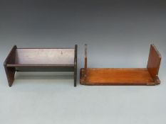 A rosewood booksafe with brass label 'made from timber taken from HMS Renown,