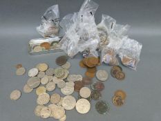 An amateur collection of UK and some world coinage, George II onwards, to include Victorian,
