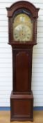 John Cameron and Son, Kilmarnock, c1900 mahogany longcase clock,