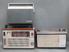 Selena B-216 and band radio receiver together with a Blaupunkt Derby Commander radio and a