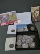 A quantity of commemorative coins to include Route to Victory examples,