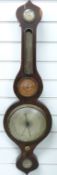 W Corke, Wolverhampton, 19thC mahogany barometer,