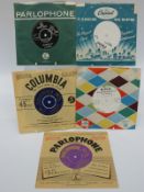 Approximate 125 7-inch singles, mostly from the 1950s, the majority on the Parlophone,