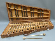 Chromatic tubular portable glockenspiel,