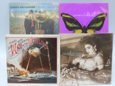 A box of approximately 75 mostly pop albums