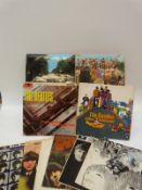 Ten Beatles LPs - Please Please Me, With, Hard Days Night, For Sale, Rubber Soul, Revolver, Pepper,