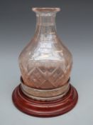 Feature hallmarked silver wine coaster, London 1976 maker Anthony Elson, diameter 12.