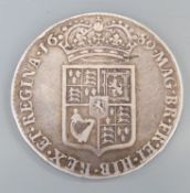 William and Mary half crown 1689 F