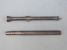 Samson Mordan & Co white metal combined pen and propelling pencil together with a further