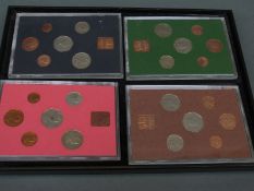 Four Royal Mint brilliant uncirculated coin sets,