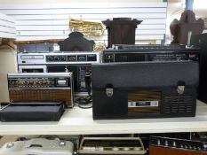 Grundig Satellit 2100 world receiver radio together with the Grundig Satellit 500 model,
