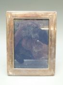 Modern hallmarked silver photograph frame to suit 6x4 inch photo, Sheffield 1995,