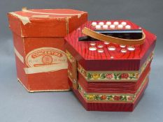 BM German made Anglo concertina with 21 buttons, keys of A/D, in lacquered finish,